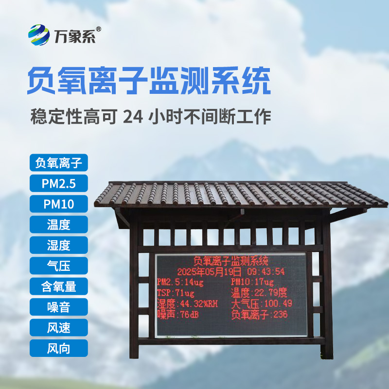 從數據到行動：負氧離子生態環境監測系統如何推動環境保護？